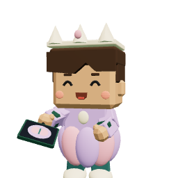 Actual Fairy Tales player with a crown, pastel outfit, and fairy wings